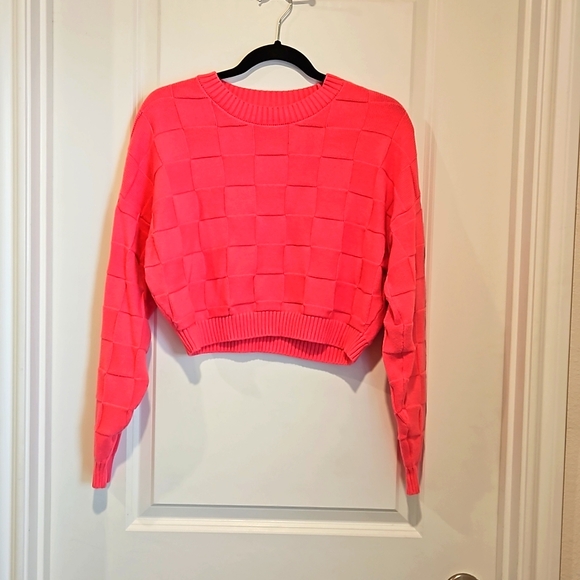 Hollister Womens Textured Knit Cropped Sweater Size M - Picture 1 of 10